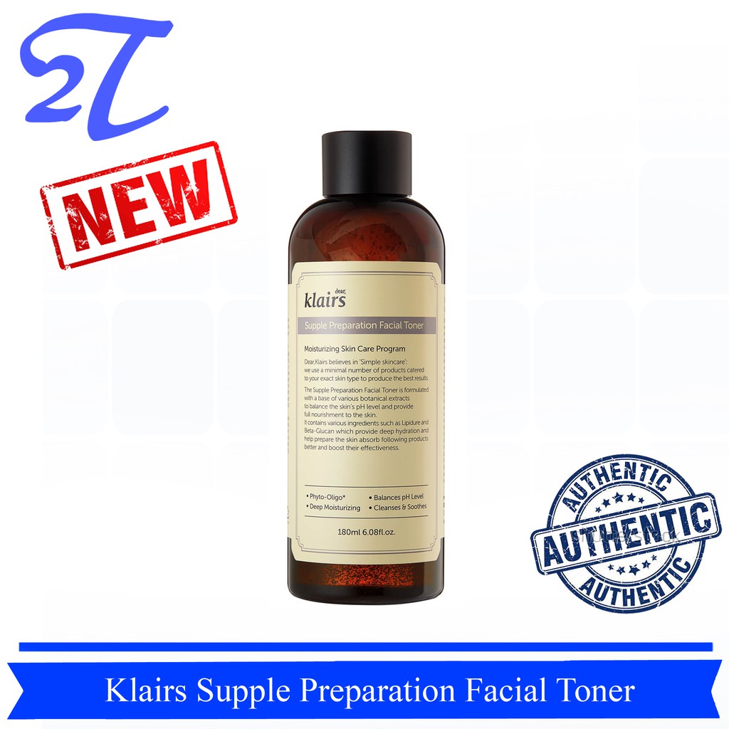 Nước hoa hồng chống viêm Klairs Supple Preparation Facial Toner 180ml