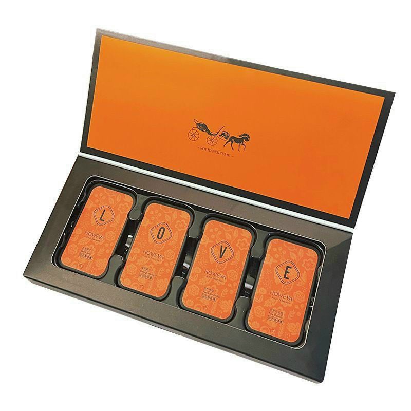 Set 4 Hộp Nước Hoa Khô Love Nam Nữ Dạng Sáp Thơm Lâu