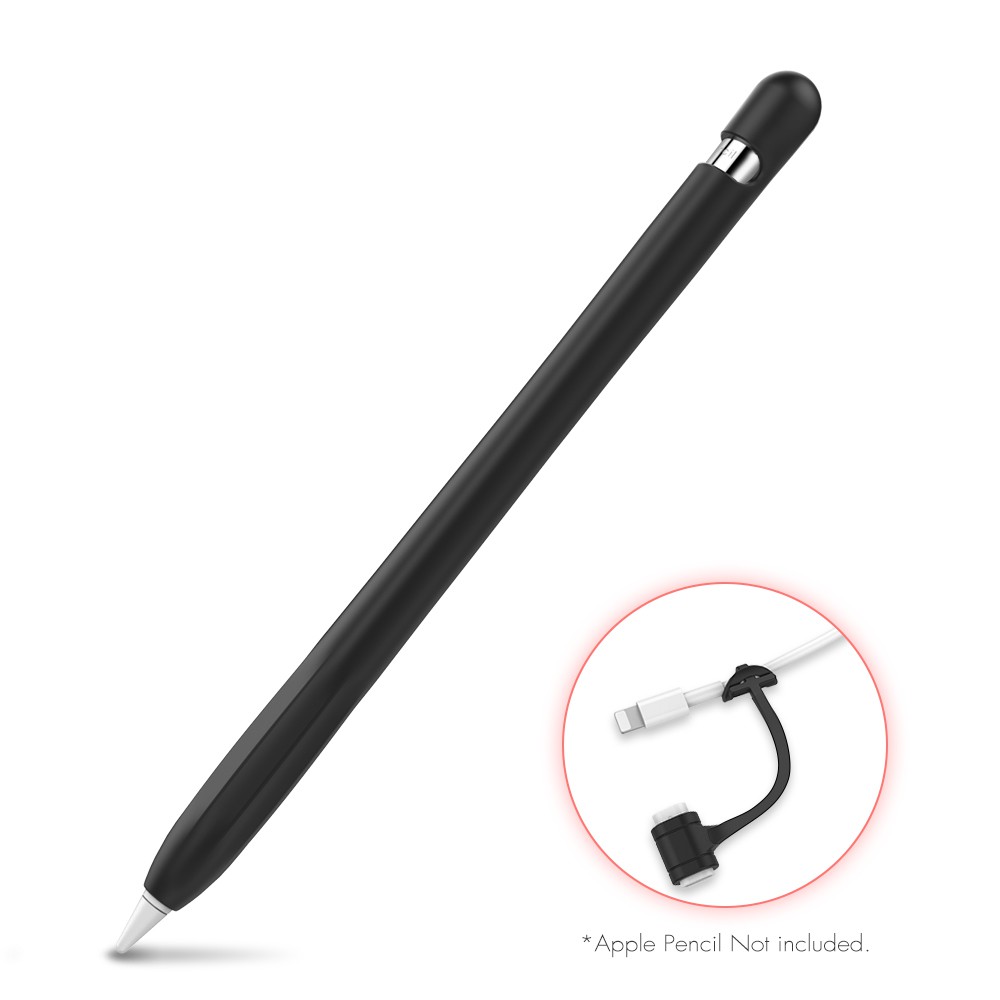 Ốp Case Apple Pencil 1 Silicone Cao Cấp Kèm Dây Chống Rớt Adapter Hiệu AHA STYLE