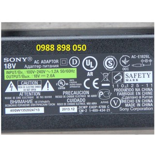 BÁN Nguồn-Sạc loa sony 18V 2.6A bản gốc