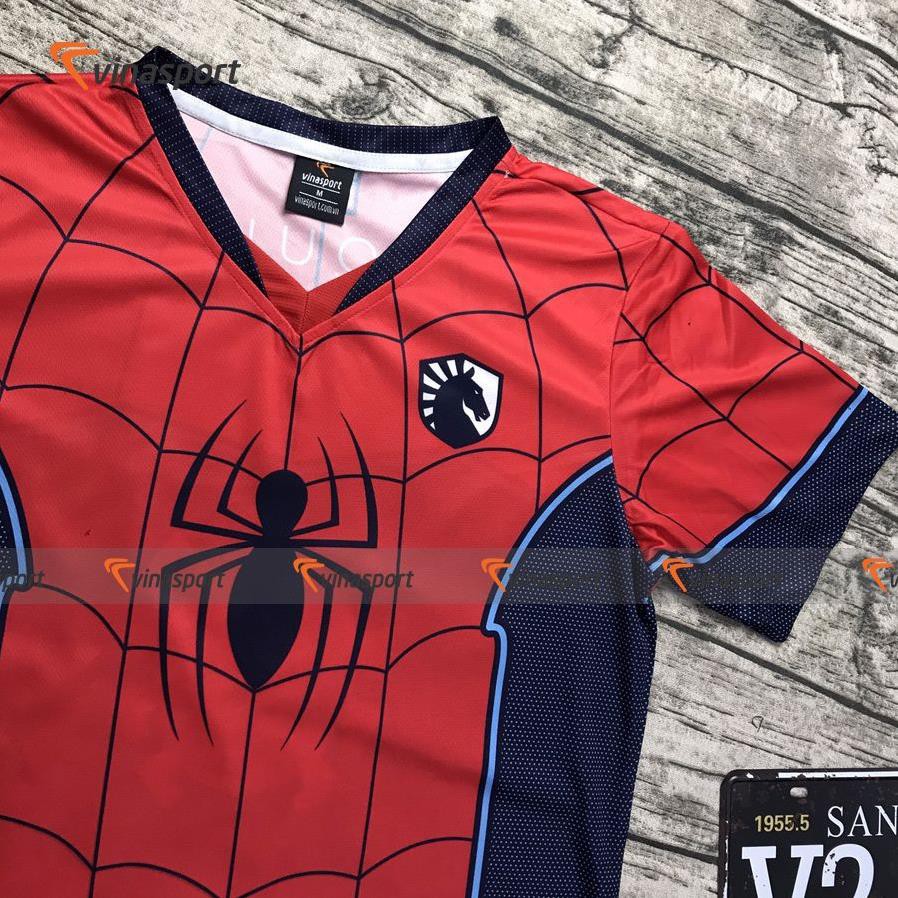 Áo thun game thủ thi đấu Esports liên minh - Mẫu Liquid Spiderman Xịn