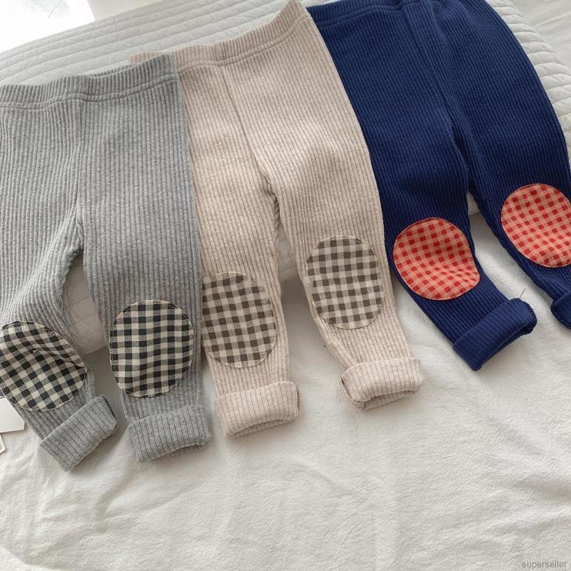 Quần legging cotton co giãn không màu dành cho bé trai gái 0-3 tuổi