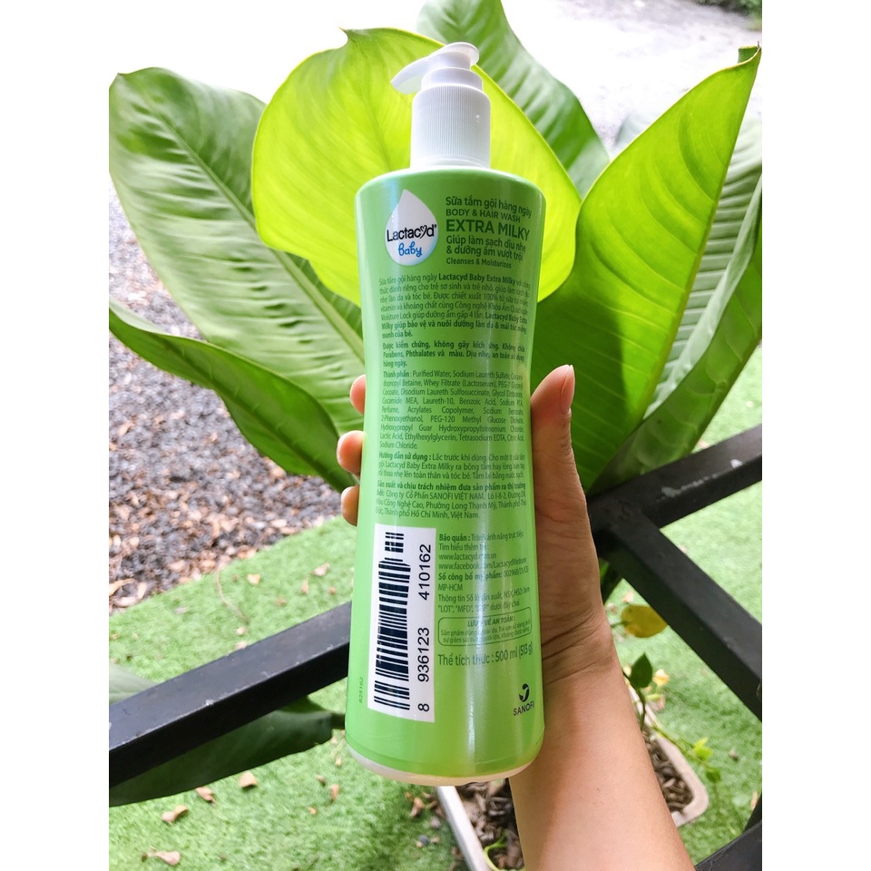 Sữa Tắm Gội Toàn Thân Lactacyd Milky Cho Bé Chai 250ml / 500ml