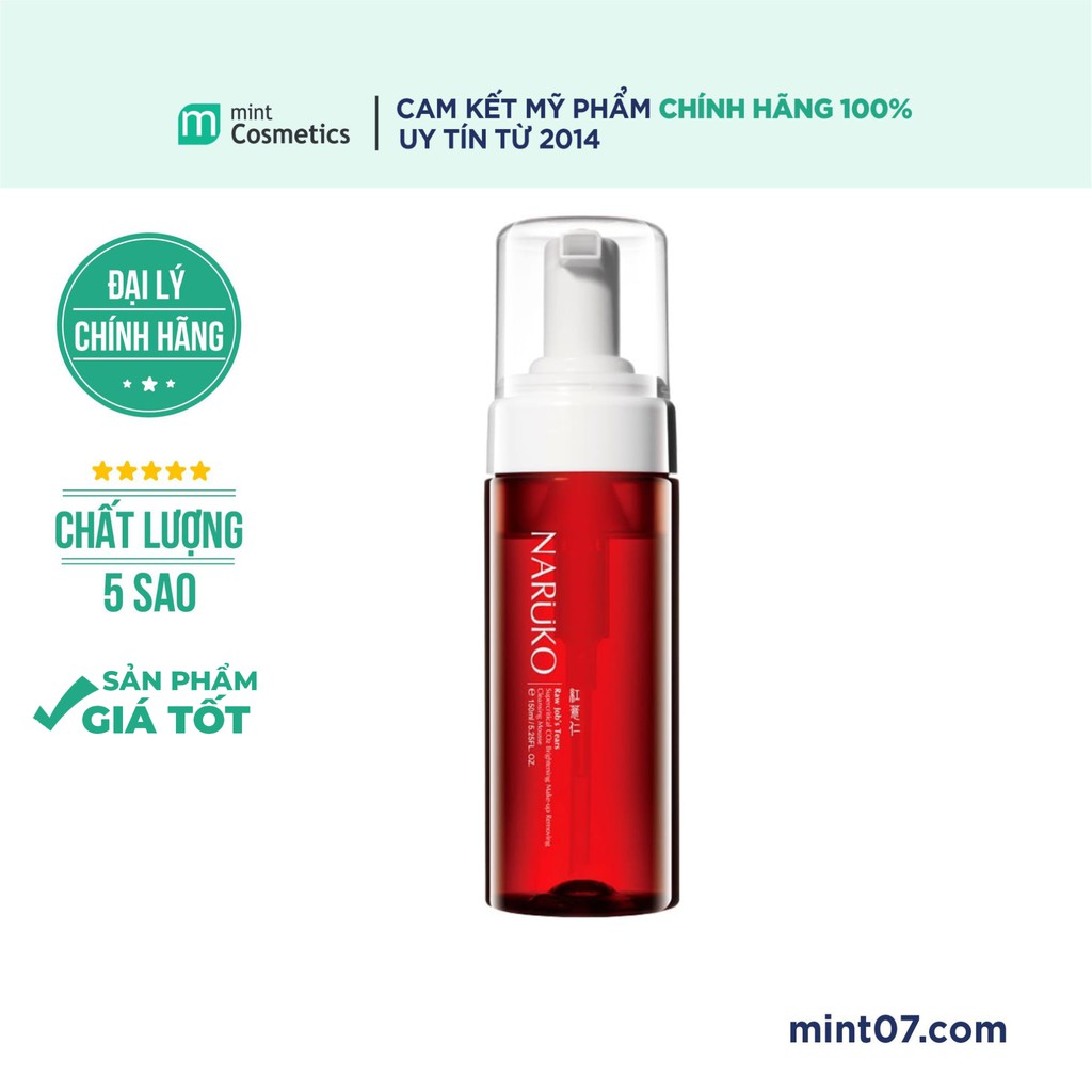Tẩy Trang Naruko Tạo Bọt Raw Job's Tears 150ml