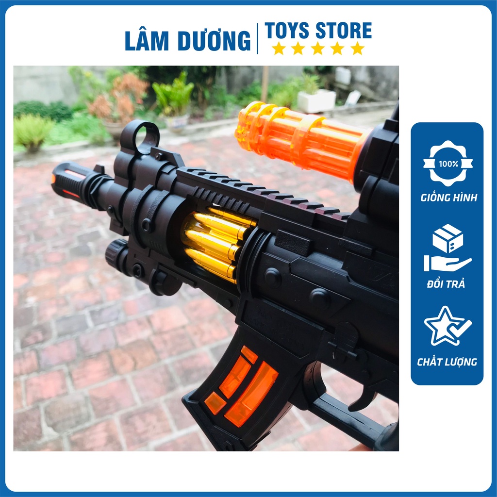 Đồ chơi trẻ em vận động ngoài trời 🏵️LÂM DƯƠNG TOYS🏵️ Máy siêu nhân ak chạy pin phát đèn nhạc cho bé
