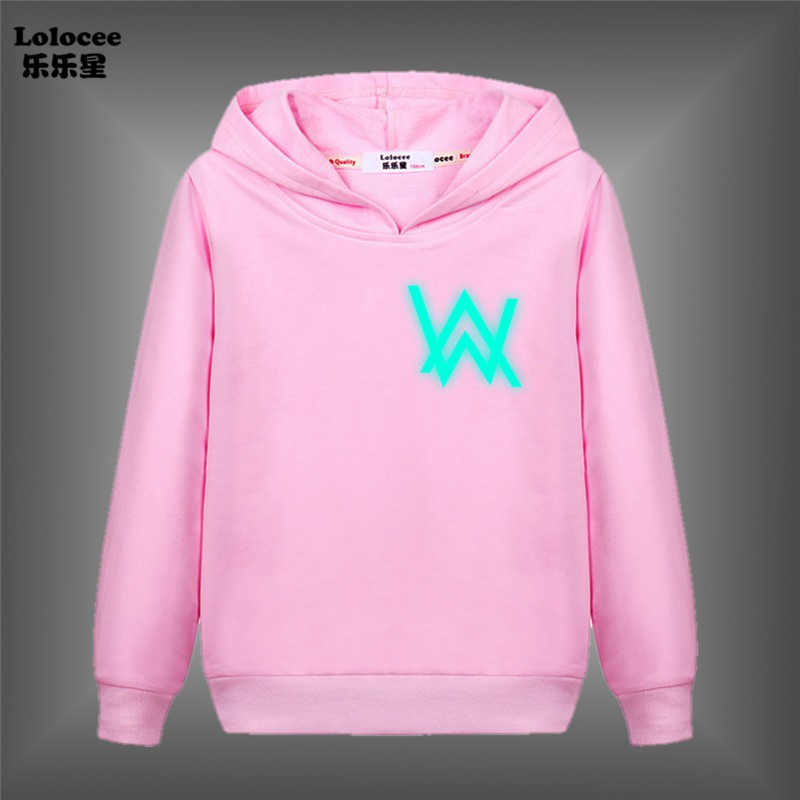 NEW Áo Hoodie Tay Dài In Chữ Alan Walker Thời Trang Năm 2020 Cho Bé Trai