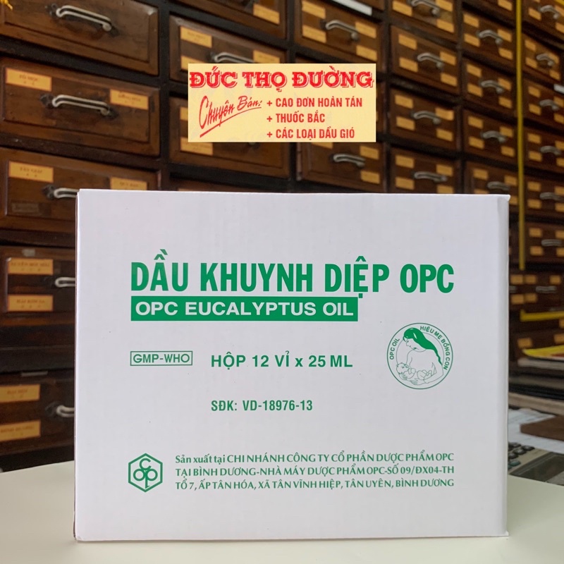 Dầu Khuynh Diệp OPC - 1 lố 12 chai - chai 25ml