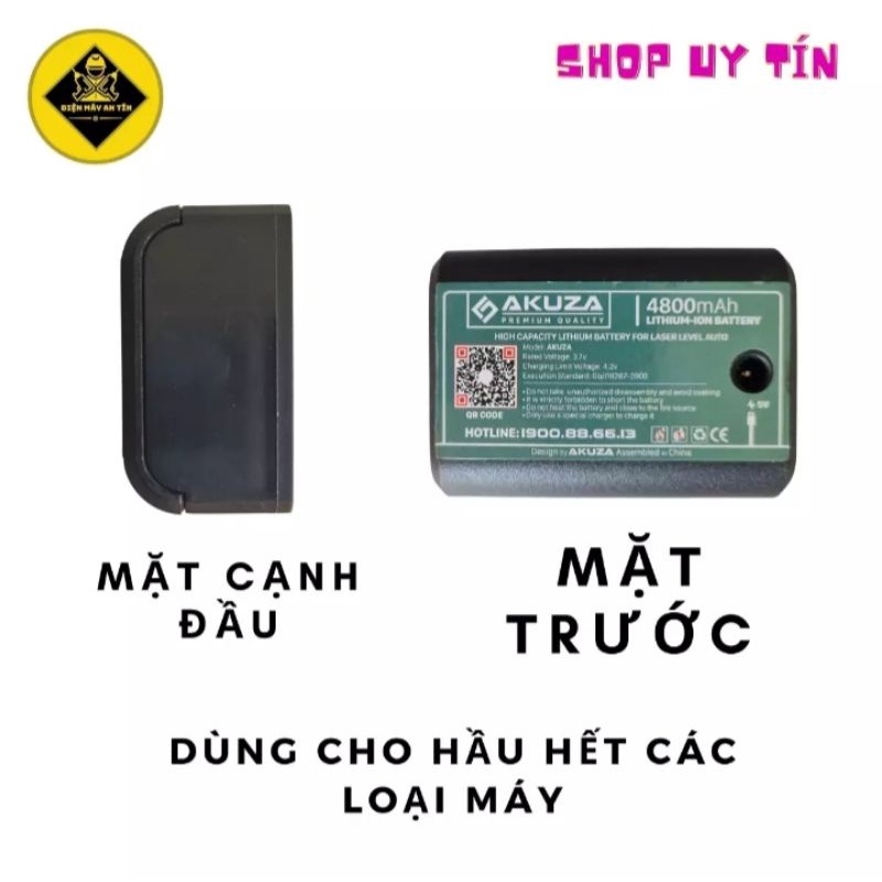 Pin cài máy Laser dung lượng 4800mah,sử dụng được liên tục trong vòng 6h,mạch chống cháy nổ,dùng cho tất cả máy laser