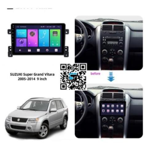 Mặt dưỡng SUZUKI Vitara 2006 - 2014, 9 inch KÈM JACK NGUỒN ZIN