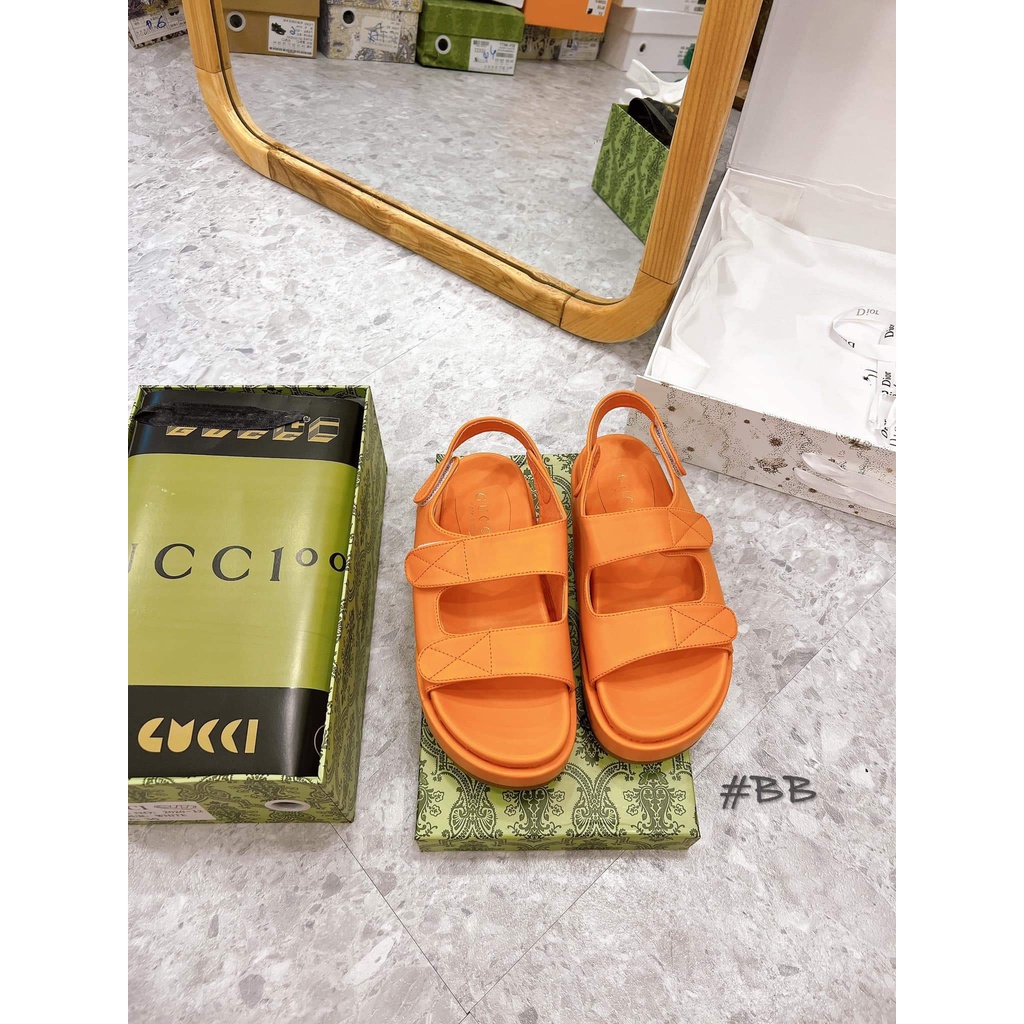 Sandal nữ quai dán trần chỉ đế bánh mì Nguyên hộp hãng cao cấp