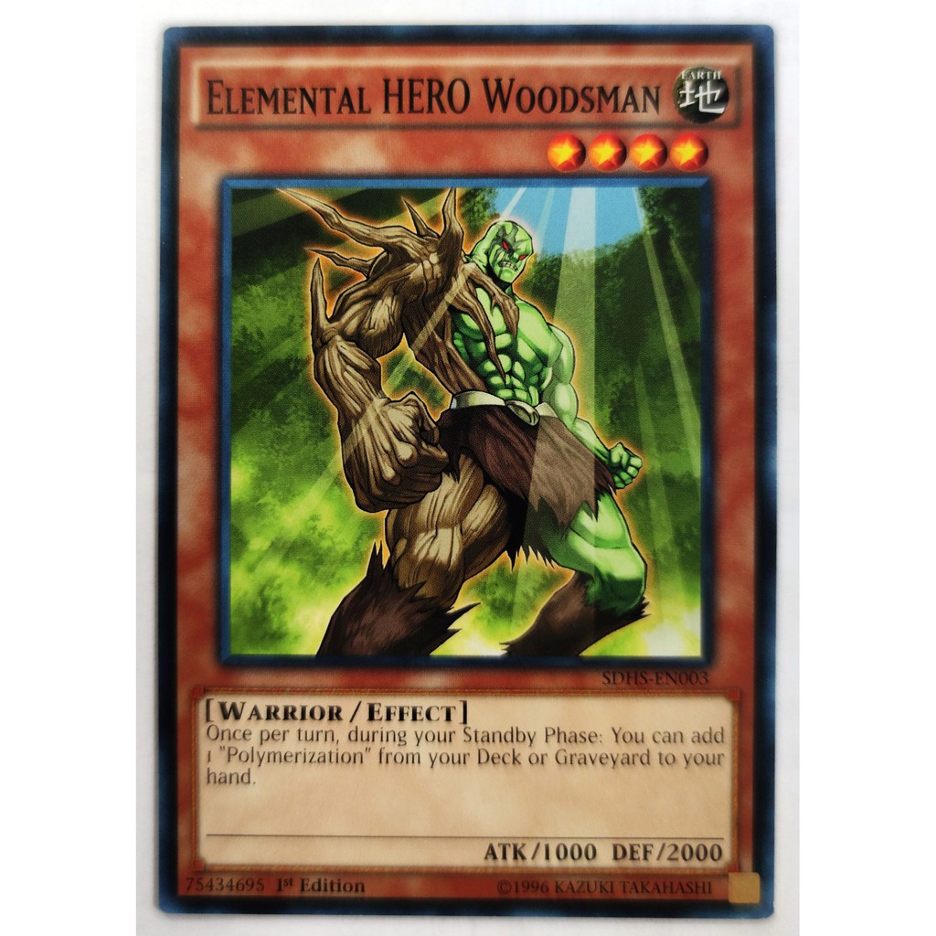 [Thẻ Yugioh] Elemental HERO Woodsman |EN| Common