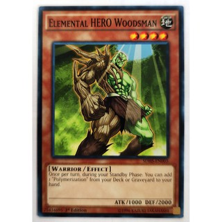 [Thẻ Yugioh] Elemental HERO Woodsman |EN| Common