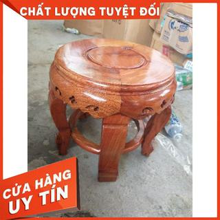 Đôn gỗ hương cao 31cm mặt 30cm