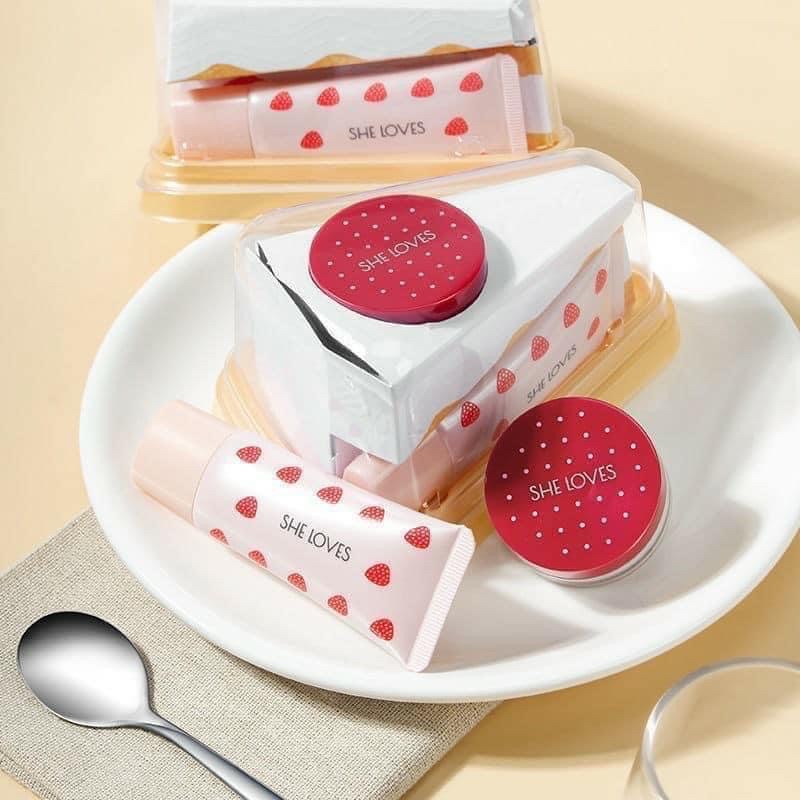SET KEM NỀN + PHẤN PHỦ BÁNH KEM SHE LOVES | BigBuy360 - bigbuy360.vn