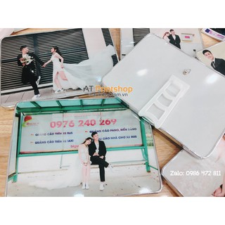 Combo ảnh Tráng Gương + ép 15x21 Plastic