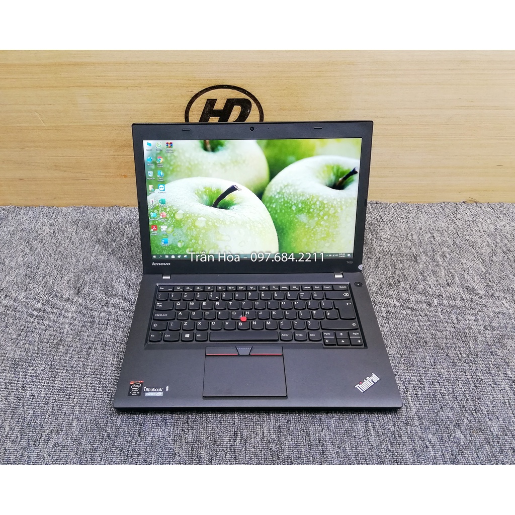 Laptop dùng văn phòng, học tập, giải trí - Thinkpad T450 - Core i5, ram 4GB, ổ SSD 120GB, Màn 14inch | BigBuy360 - bigbuy360.vn