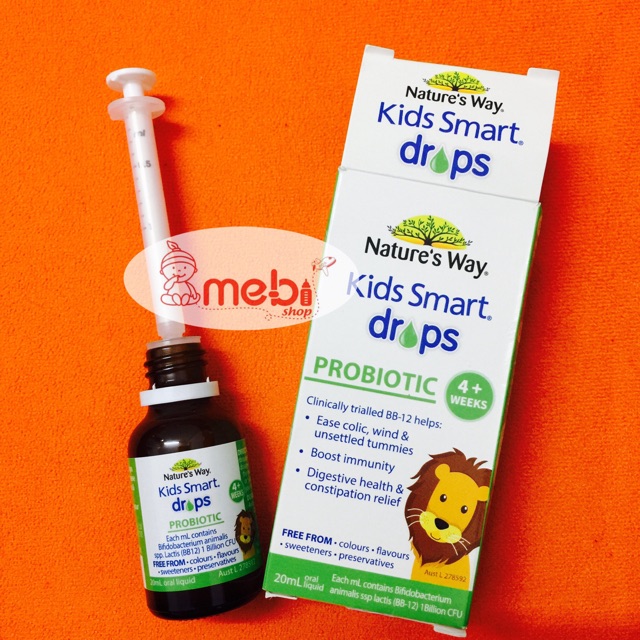 Men vi sinh dạng nhỏ giọt Kids Smart drops
