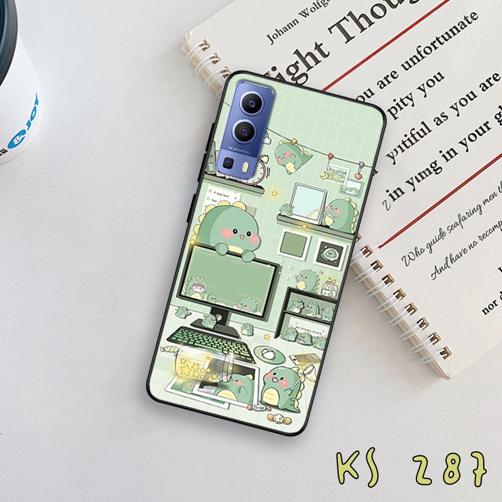 Ốp lưng Vivo y72 5G - Vivo Y15s - Vivo Y52s - Ốp in hình khủng long,dinosaur dễ thương