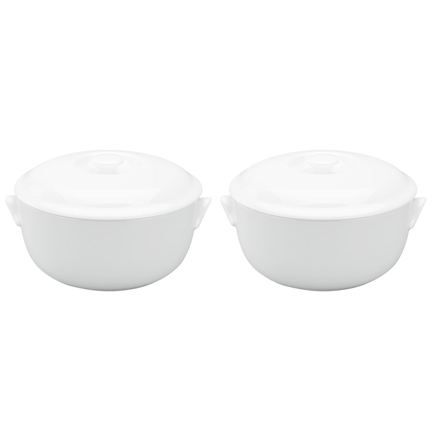 Thố cơm canh thịt kho súp 18cm + Nắp, Jasmine trắng, Jasmine Lys, Minh Long I, Việt Nam