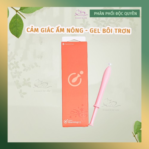 HANAMISUI Cảm Giác Ấm Nóng Gel Bôi Trơn ( Hộp 3 Tuýp )