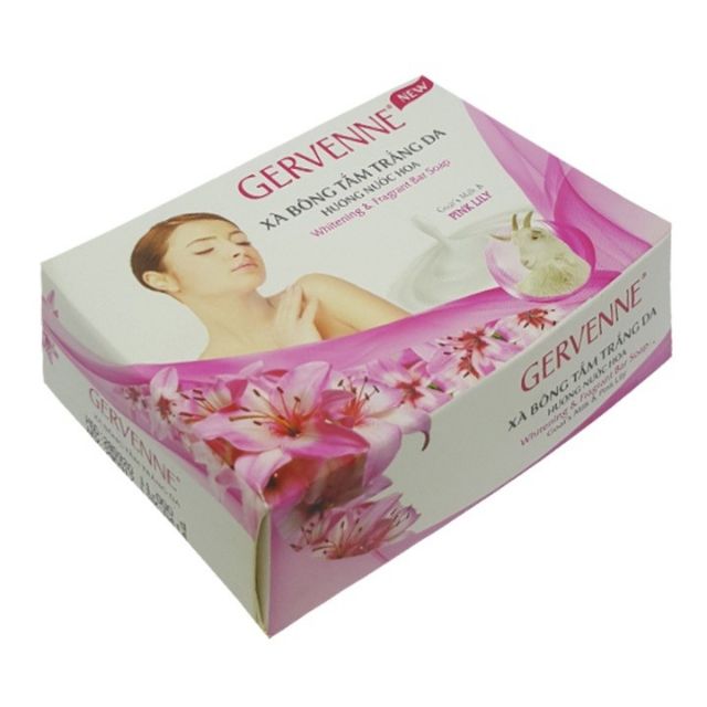 GERVENNE - LĂN KHỬ MÙI TRẮNG DA HƯƠNG NƯỚC HOA LILY HỒNG 50 ML + TẶNG XÀ BÔNG TẮM 90 GR