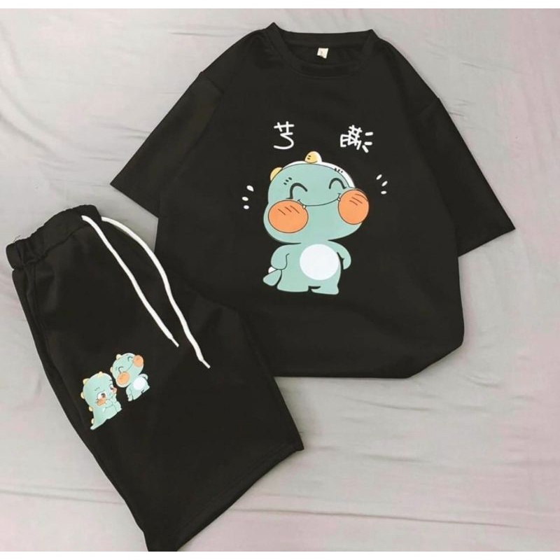 Set bộ khủng long đen in 3D