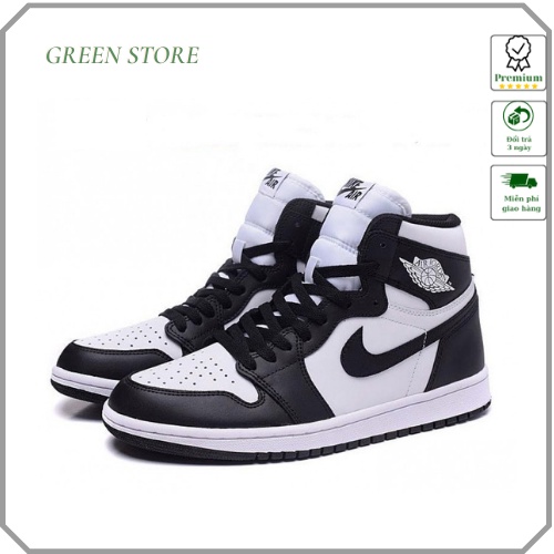 GiàyThể Thao sneaker JD1 Trắng Đen Panda Cao Cổ Full Box