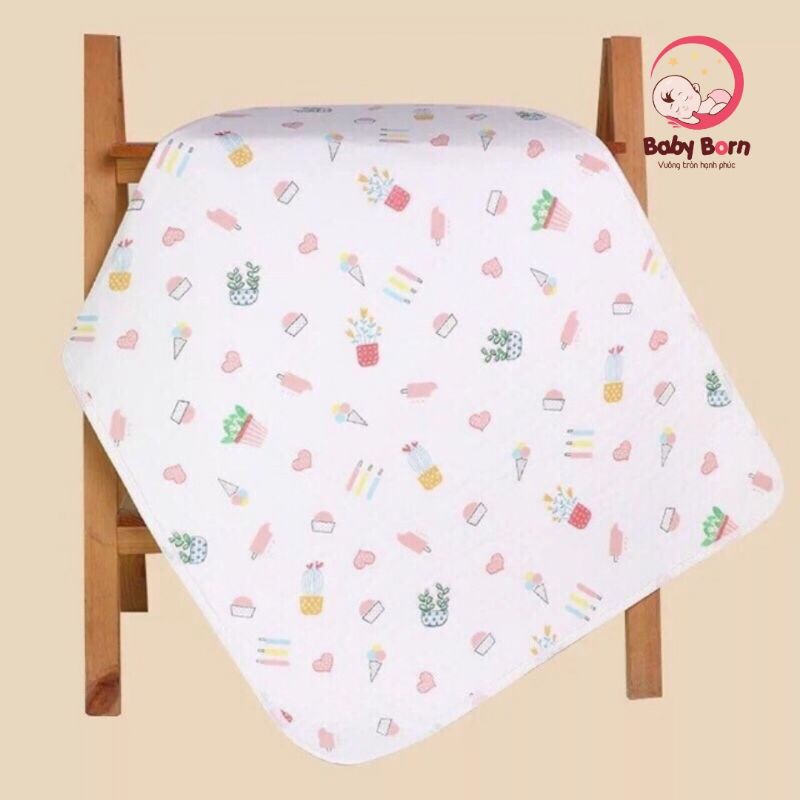 Lót chống thấm sợi tre 5 lớp hàng loại 1 xịn 50cm x 70cm (mặt sau chống trượt)