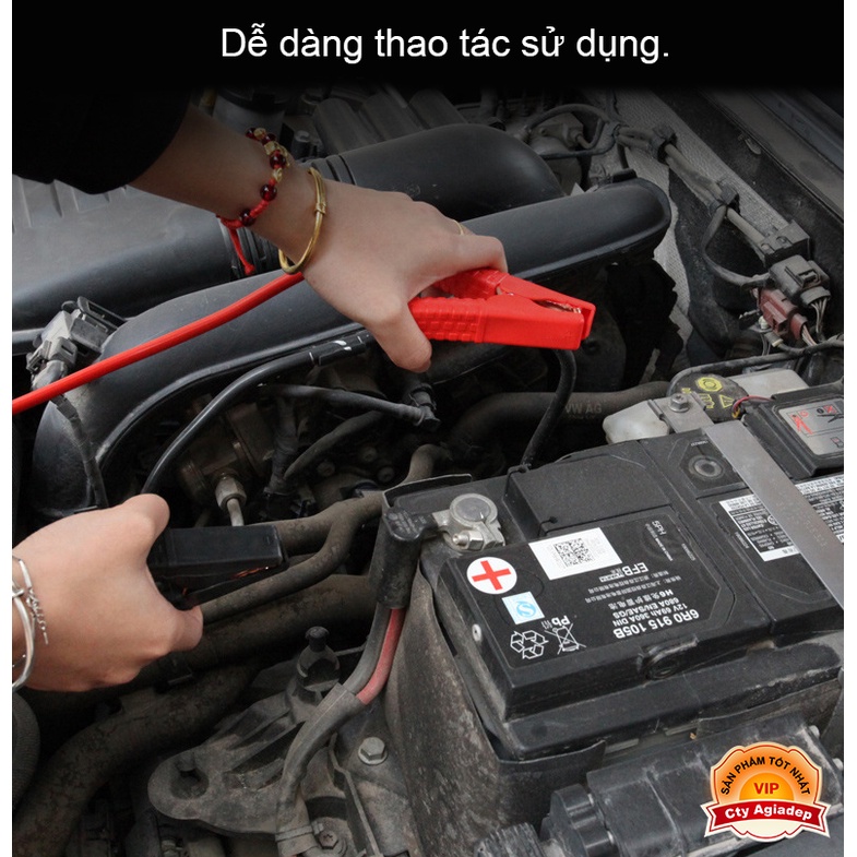 Bộ dây câu bình ắc qui oto xe hơi LOẠI XỊN cho cứu hộ BY-931
