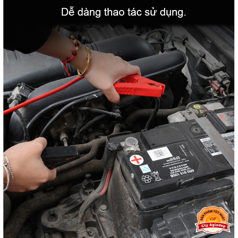 Dây câu bình ắc quy ô tô LOẠI XỊN khởi động xe hơi BY931