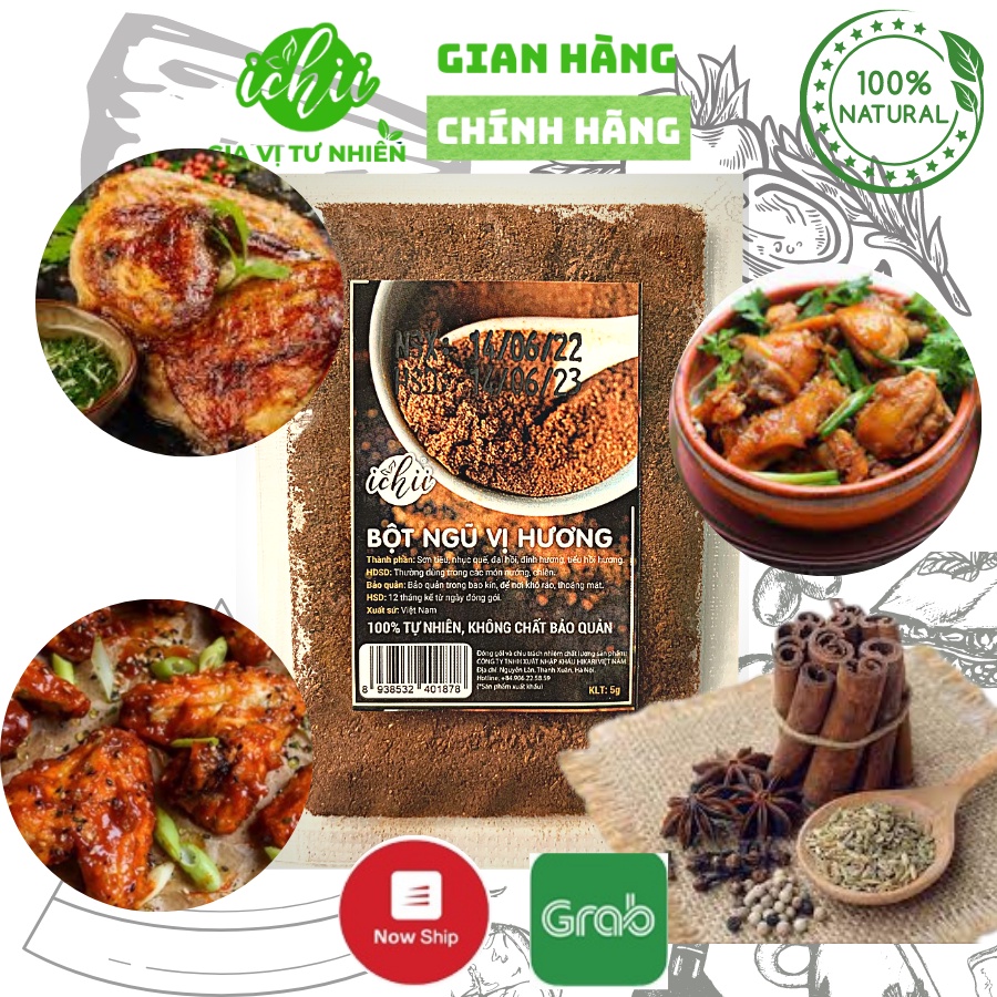 Bột gia vị ngũ vị hương ICHII thành phần tự nhiên gói 5gr