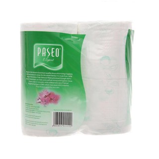 Lốc 2 gói Giấy vệ sinh Paseo 4 cuộn in hoa 3 lớp
