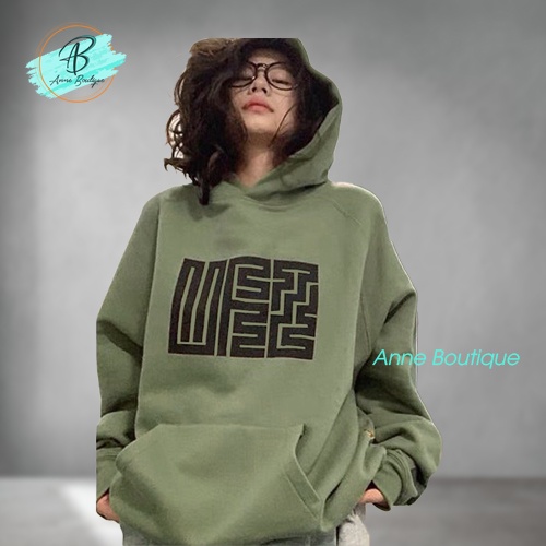[Có Ảnh Thật] Áo Hoodie Xanh In Hình Mê Cung, Áo Hoodie Nỉ Nam Nữ Form Rộng Chất Dày Dặn Anne Boutique Mã 711 | BigBuy360 - bigbuy360.vn