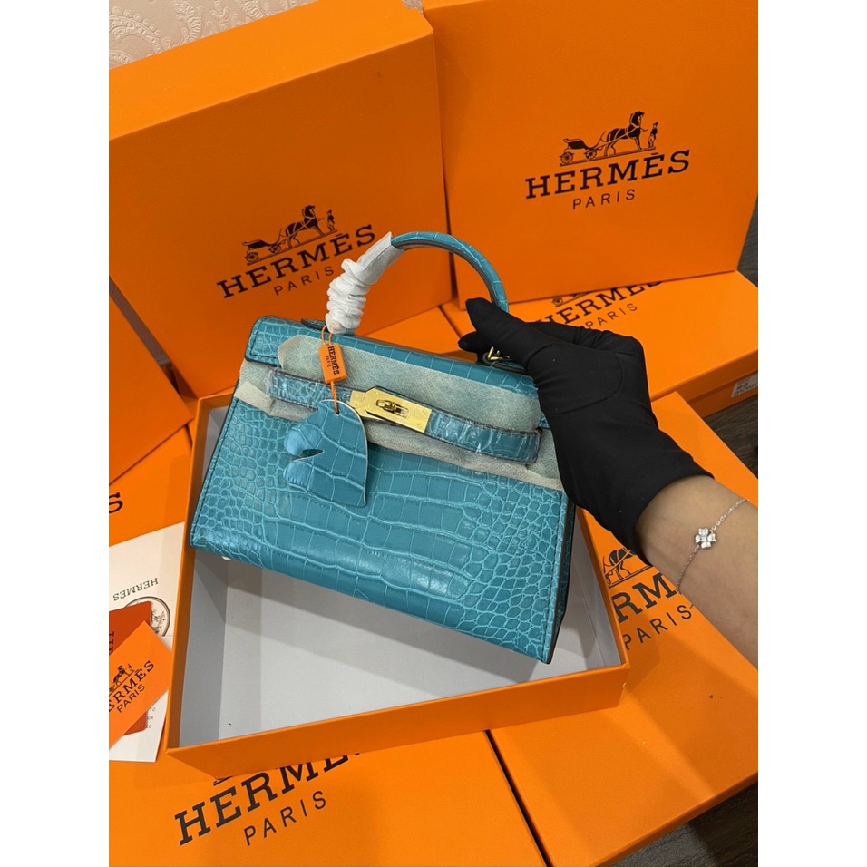 Túi xách nữ Hermes kelly da rắn size 22cm