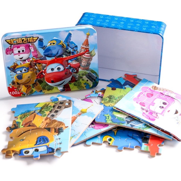 Ghép Hình 100 Miếng Hộp In 3D, Tranh xếp hình 100 miếng gỗ dành cho bé, puzzle cho bé, tranh ghép cho bé