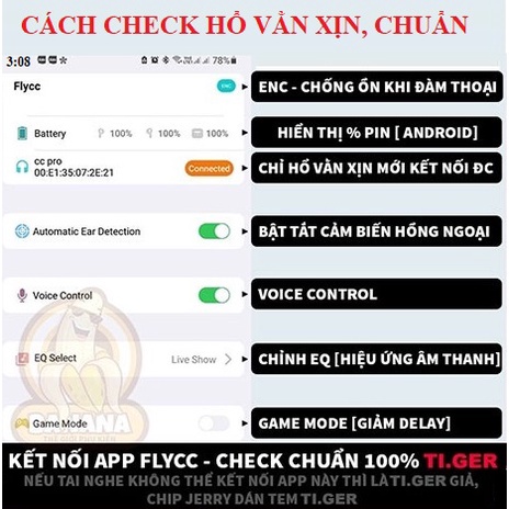 Tai nghe Bluetooth không dây Hổ Vằn 3 chip 1562M Pin 8h bản cao cấp nhất xuyên âm, âm thanh không gian, tai nghe TWS