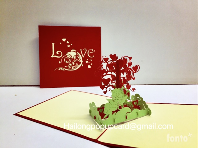 Cây Trái Tim 1 ( thiên thần ) - Love - Flower  - Thiệp 3D | BigBuy360 - bigbuy360.vn