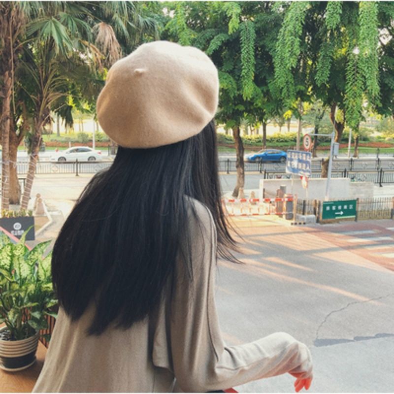 Mũ Nồi Len Màu Sắc Xinh Xắn Phong Cách Hàn Quốc Cho Nữ