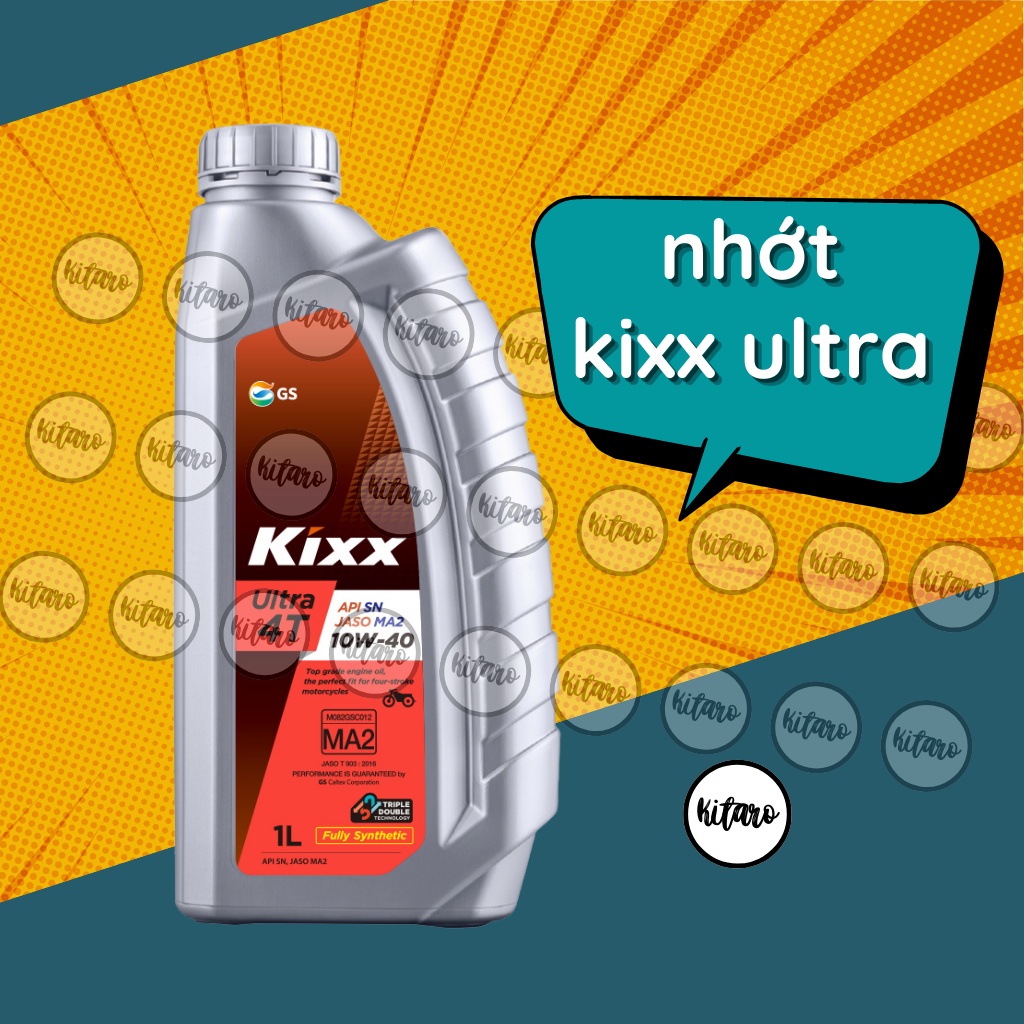 Dầu nhớt tổng hợp Kixx Ultra 10W40 nhập khẩu hàn quốc