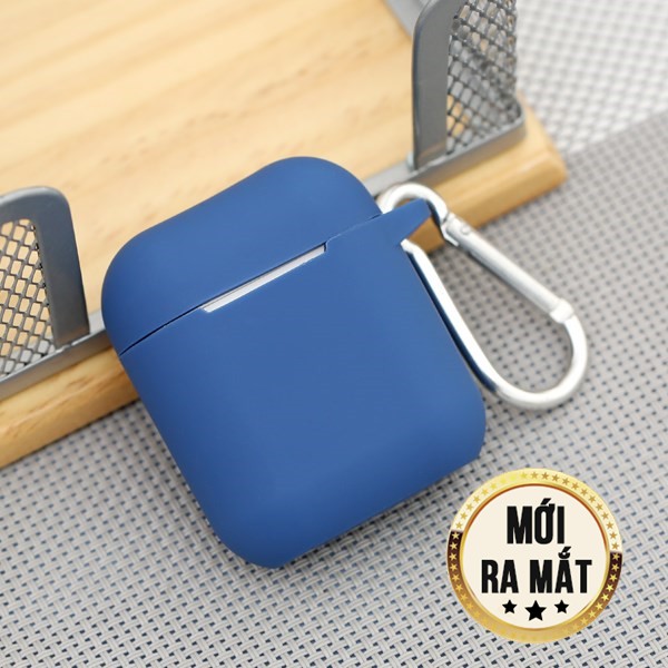 Vỏ bảo vệ bao đựng tai nghe airpod 1/2 màu Xanh Đen