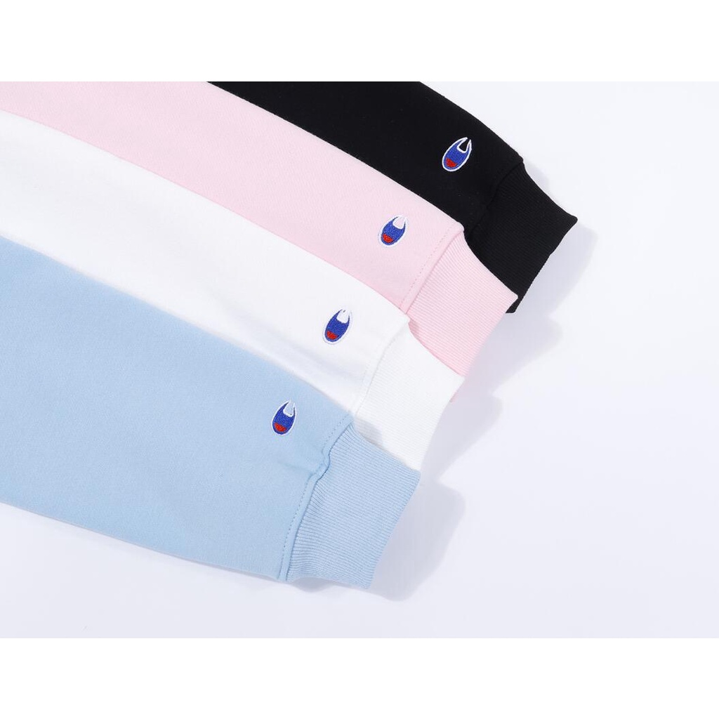 Áo hoodie có nón dài tay thêu chữ Champion 3D mới