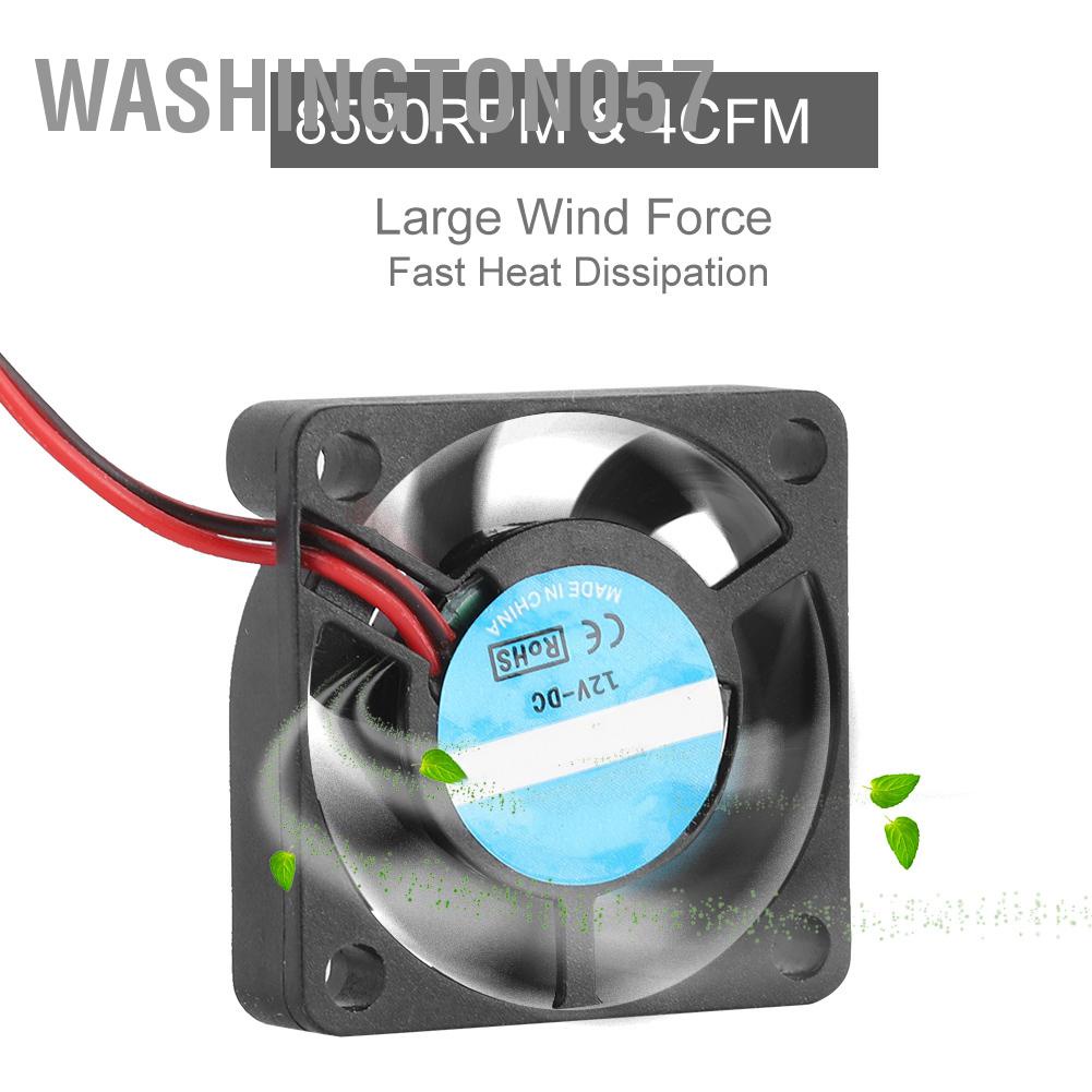 Có thể bán buôn PH2.0 2Pin 12V Motor Quạt làm mát mini không chổi than cho máy in 3D Phụ kiện Hàng giao ngayWashington057