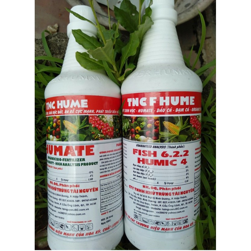 Bộ phân bón Hume, Phân cá 622 chai 1 lit