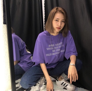 Áo Thun Form Rộng Dogs Moon Tím