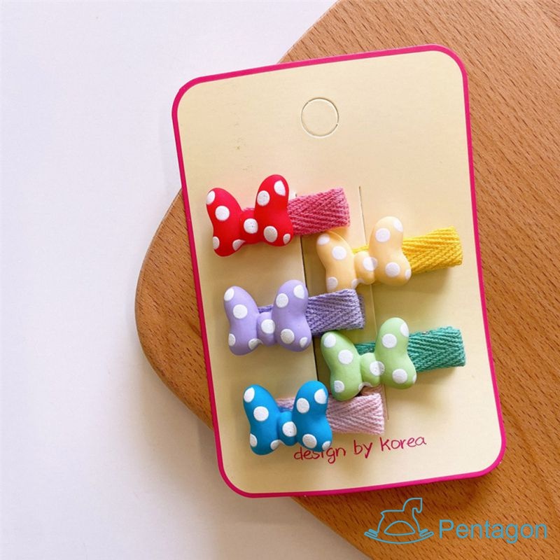 Set 5 Kẹp Tóc Hình Động Vật Dễ Thương Cho Bé Gái