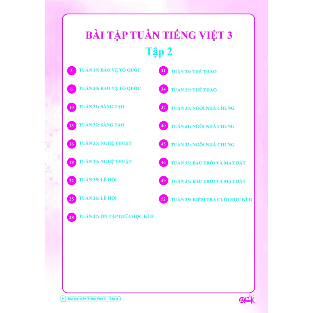 Sách - Bài tập tuần TIẾNG VIỆT 3 tập 2 (1 cuốn)