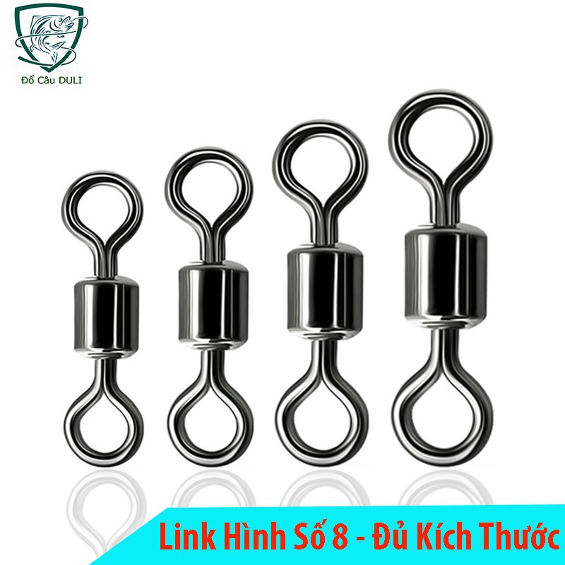 [Xả Kho- FREESHIP] [Đủ kích Thước] Mà ní buộc Trục câu đài, Khóa Link hình số 8 đủ các size 30 chiếc PK1-2