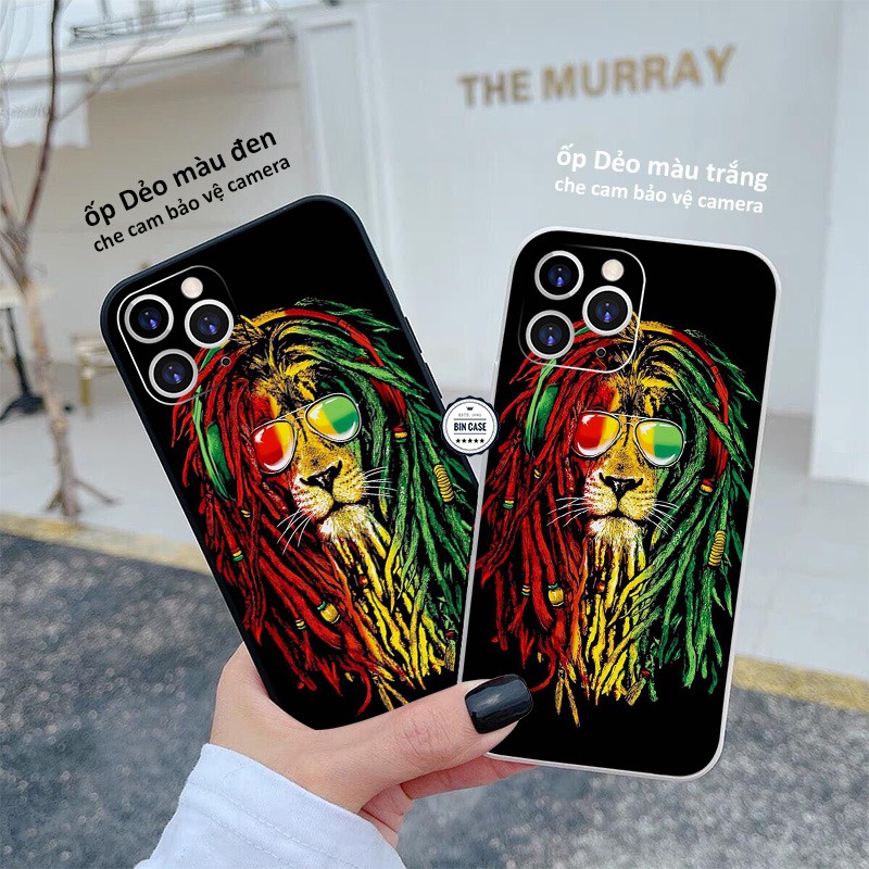 🔥Ốp iPhone X XS Hay Ho In Hình Sư Tử Rasta 🔥Ốp BOB MARLEY Đẹp iphone 13 12 11 Pro Max 6s 6 7 8 Plus X Xr Xs Max DOCLA019