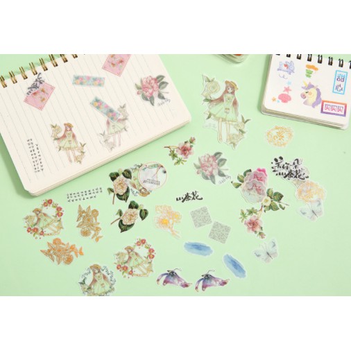 sticker 12 cung hoàng đạo ngôi nhà cô gái S31 sticker cute sticker dễ thương
