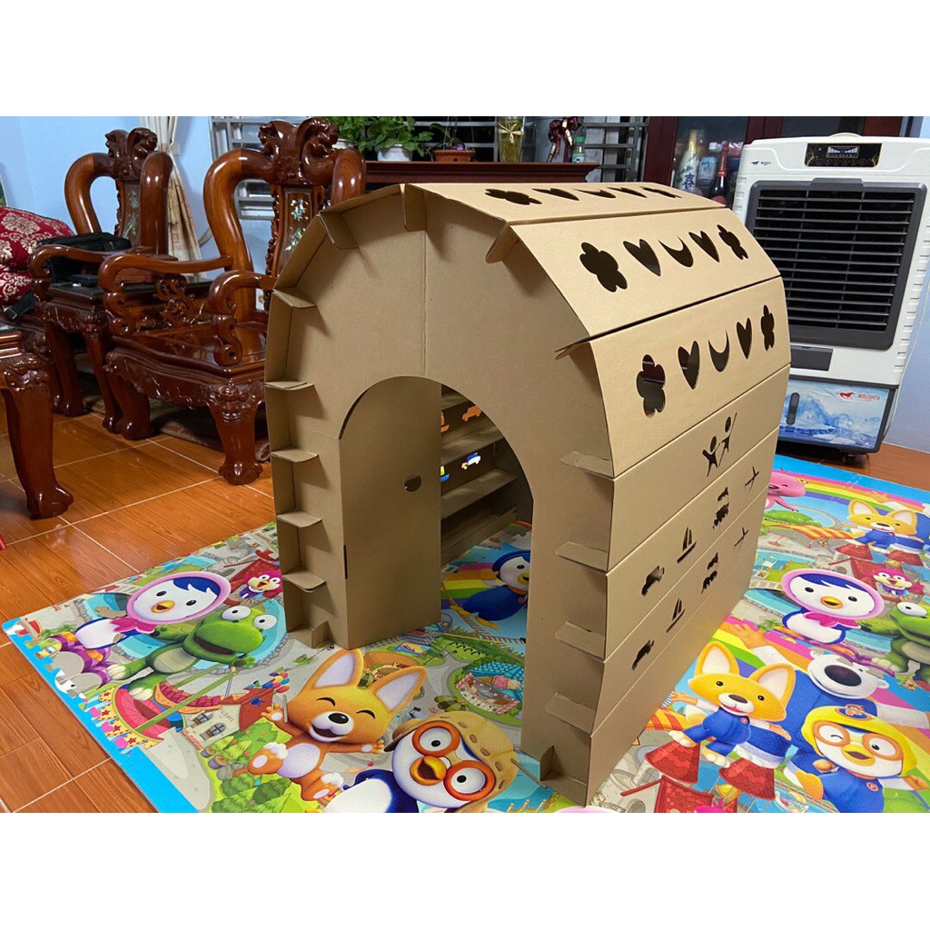 NHÀ BÌA, NHÀ LẮP GHÉP THÔNG MINH CHO BÉ BABY'S HOUSE TẶNG KÈM TẬP TÔ CHO BÉ.